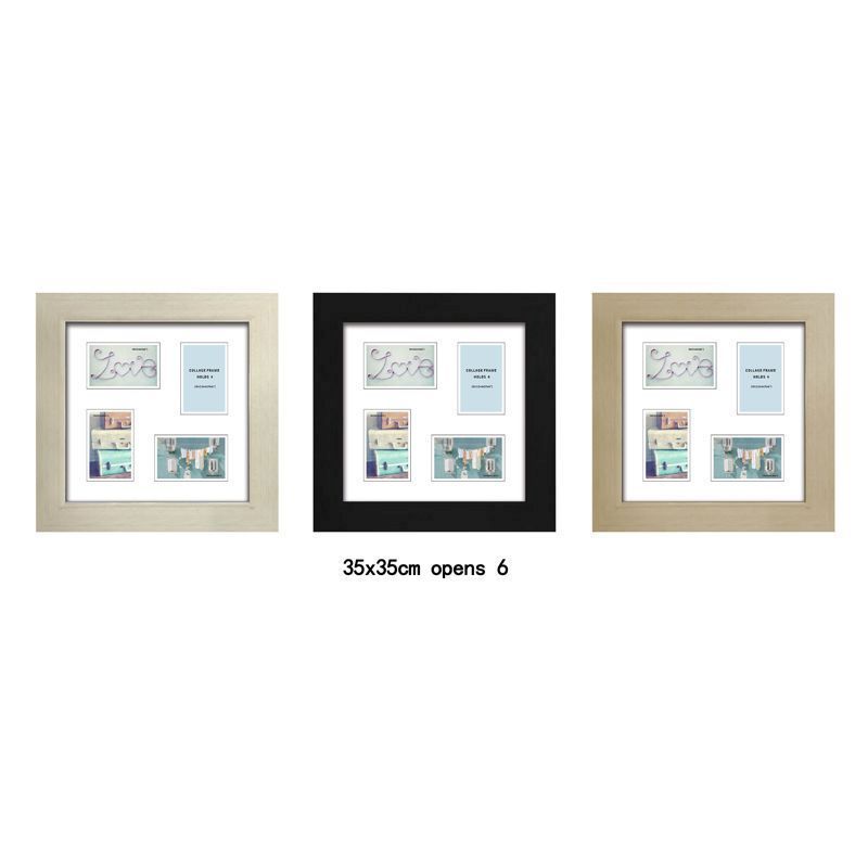 MDF 30mm Collage Picture Frame 35x35cm 4 Spaces - White