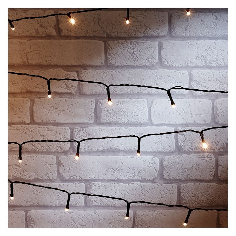 String Fairy Christmas Lights Animated Warm White Outdoor 100 LED - 7.42m by Astralis