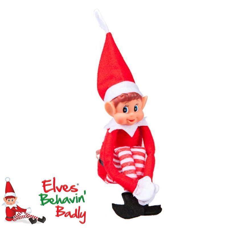 Elves Behavin' Badly Elfie Boy Red Elf 12 Inch