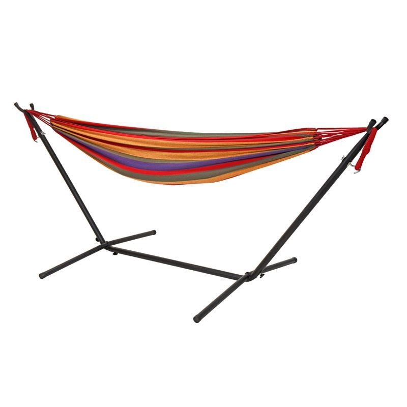 Multi-coloured Garden Hammock With Stand