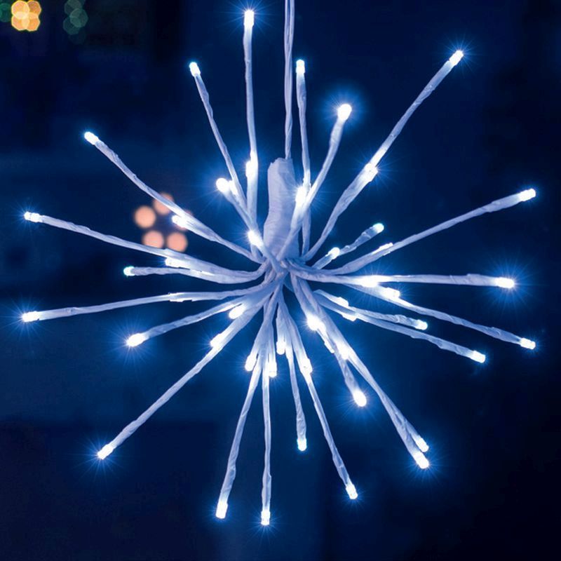 String Snowflake Christmas Light Animated White Outdoor 45 LED - 3m by Astralis