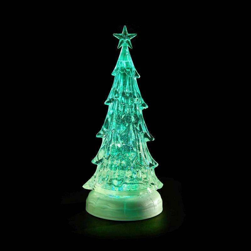LED Colour Changing Animated Christmas Tree Light Up Ornament 37cm