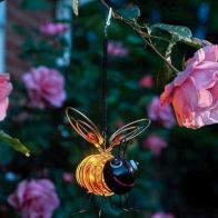 See more information about the Bee Solar Garden Light Ornament Decoration 4 Yellow LED - 14cm by Smart Solar