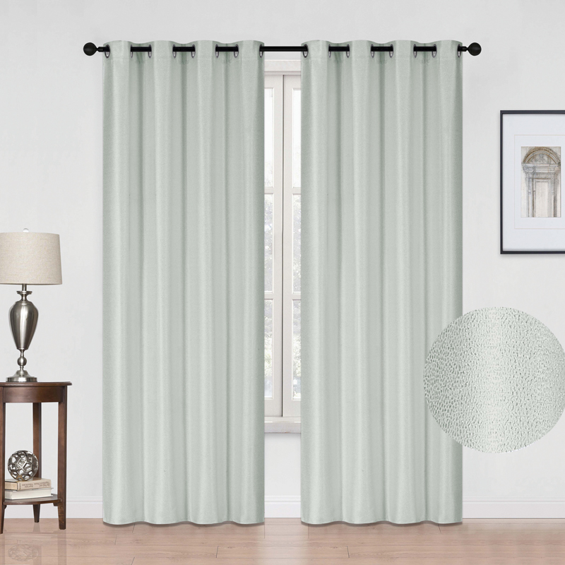 54x90in Hamilton McBride Sparkle Curtain Panel Silver