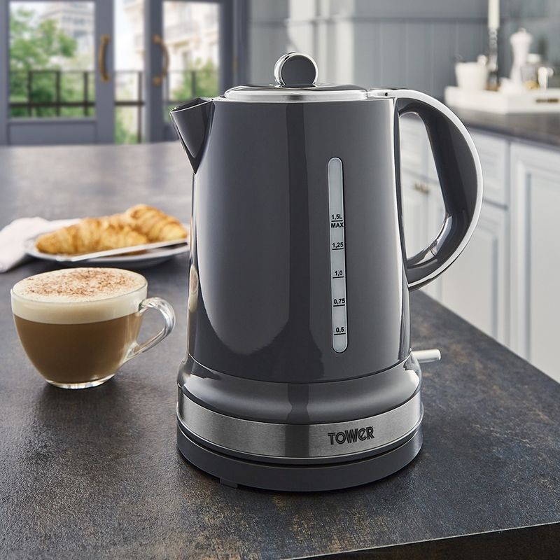 Kettle By Tower Belle - Grey And Stainless Steel 1.5 Litre