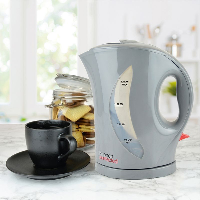 Cordless Kettle By KitchenPerfected - Grey 1.7 Litre