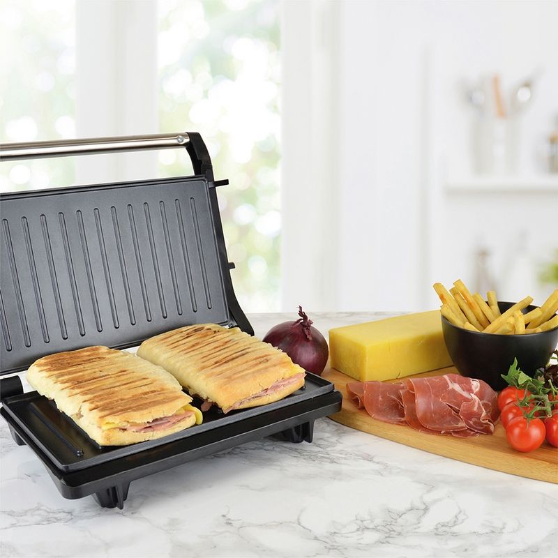 Health Grill And Panini Press By KitchenPerfected - Black And Steel