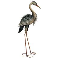 See more information about the Large Heron Metal Garden Sculpture 109cm