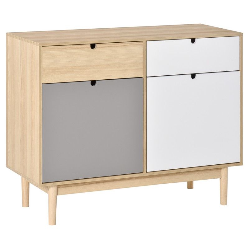 Homcom Sideboard Storage Cabinet Kitchen Cupboard with Drawers for Bedroom