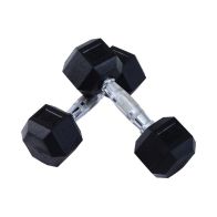See more information about the Homcom 2x6kg Hex Dumbbells Set Rubber Dumbbells Weight Lifting Equipment Fitness Home Gym