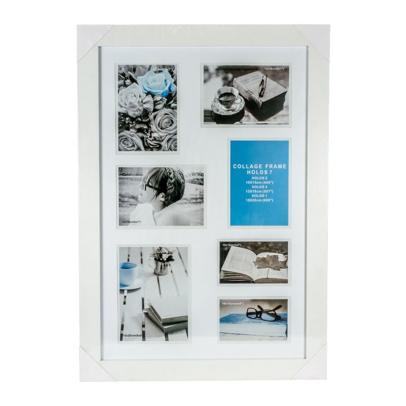 Collage Photo Frame 7 Openings (White)