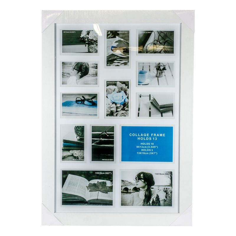 Collage Photo Frame 13 Openings (White)