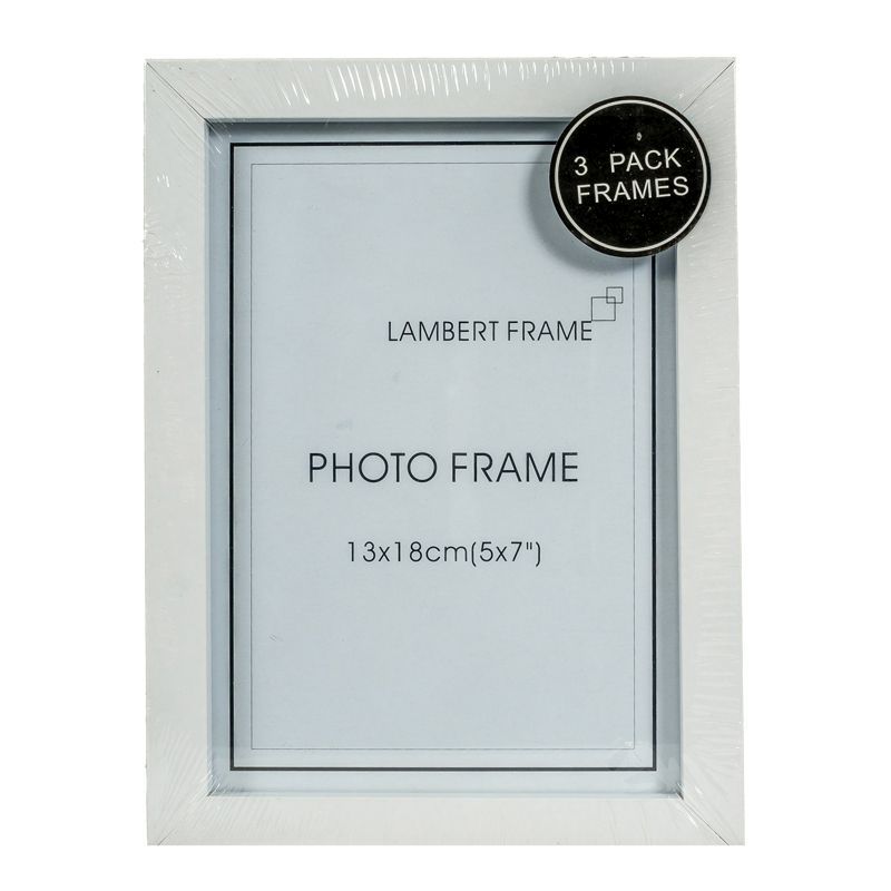 Photo Frame 5x7inch 3 Pack (White)