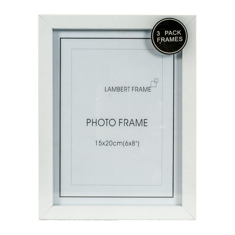 Photo Frame 6x8inch 3 Pack (White)