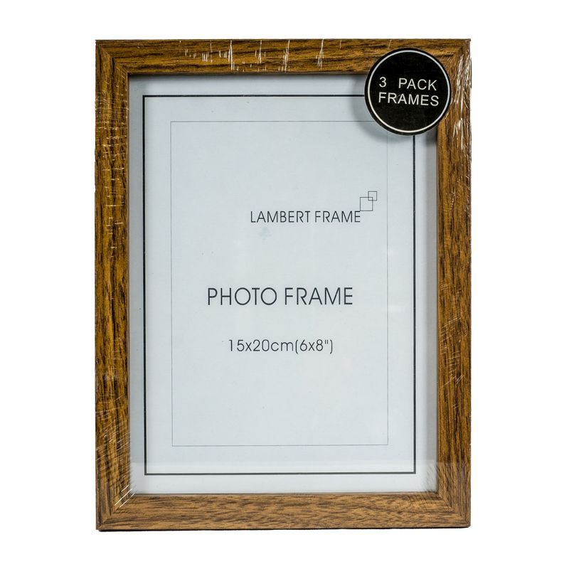 Photo Frame 6x8inch 3 Pack (Wood Grain)