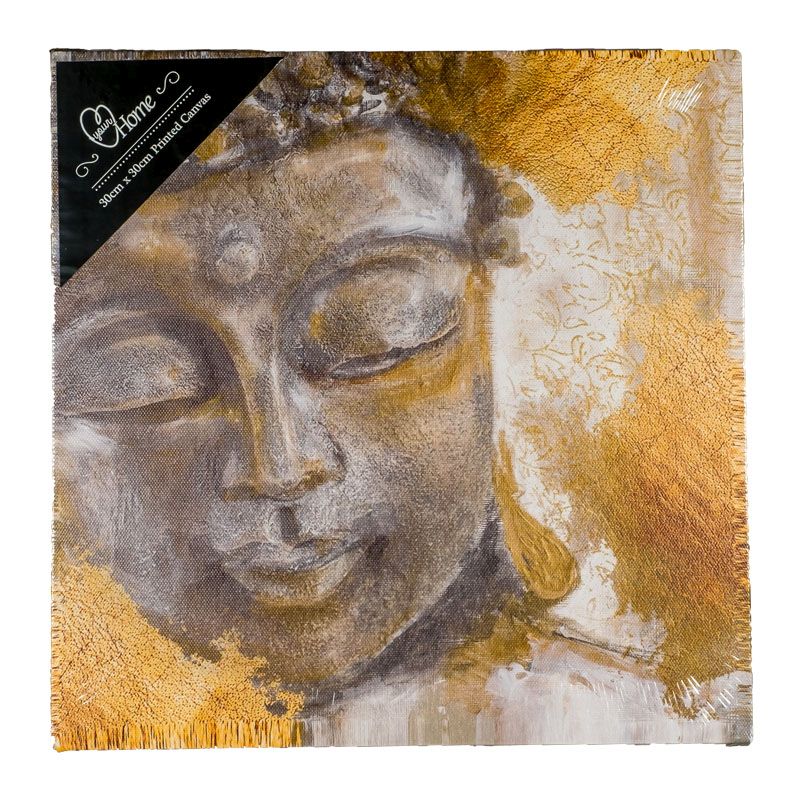 Buddha Gold Canvas Print 30x30