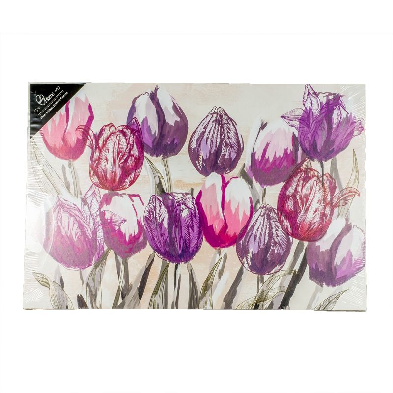 Tulips Floral Canvas Print 40x60cm