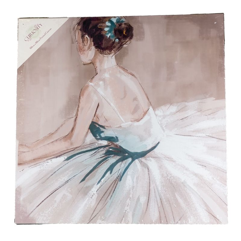 Ballerina Dancing Canvas Print 60x60cm