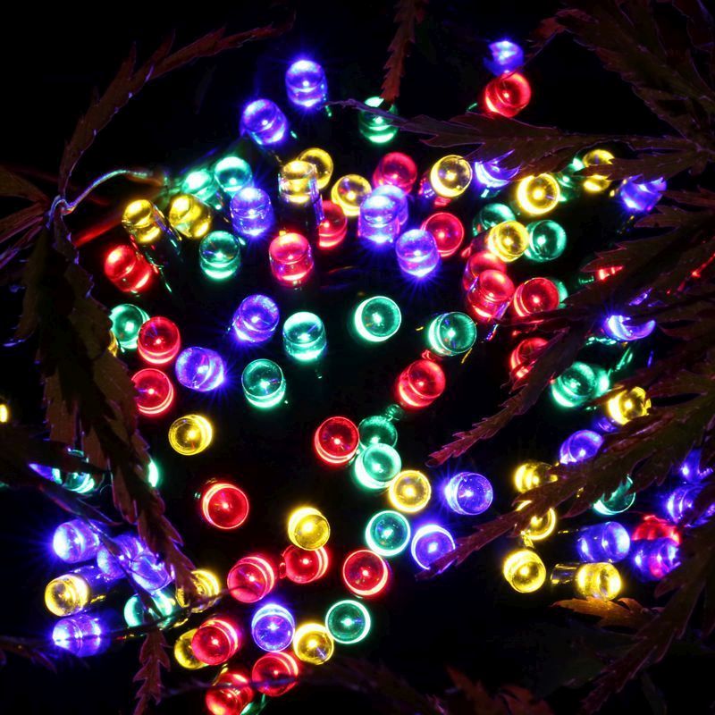200 LED Solar Fairy Lights (Multi-Colour)