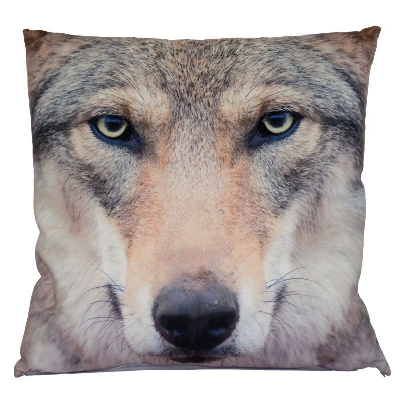 Photographic Animal Cushion 70 x 70cm (Wolf)
