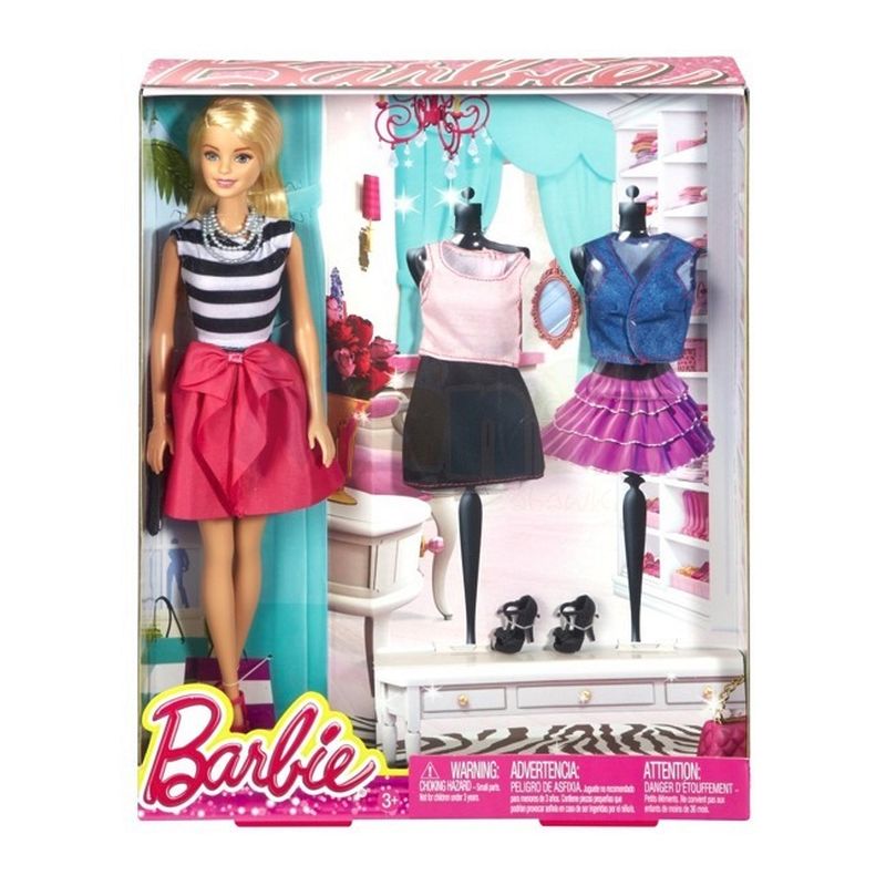 Barbie Doll & Fashion Clothes Blonde