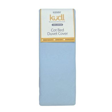 See more information about the Kudl Cot Duvet Cover Cotton Light Blue 4 x 5ft by Kidsaw