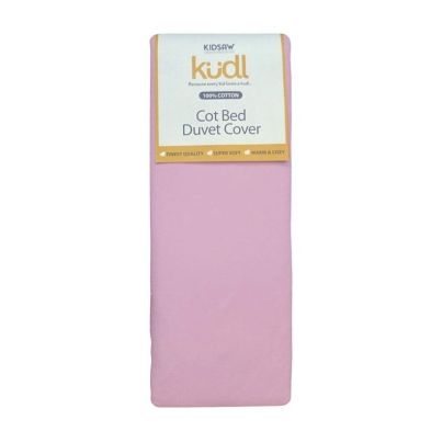 See more information about the Kudl Cot Duvet Cover Cotton Pink 4 x 5ft by Kidsaw