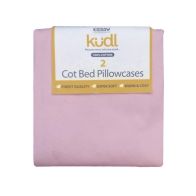 See more information about the 2 Kudl Cot Pillowcases Cotton Pink 2 x 1ft by Kidsaw