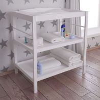 See more information about the Kudl Changing Table White 2 Shelves by Kidsaw