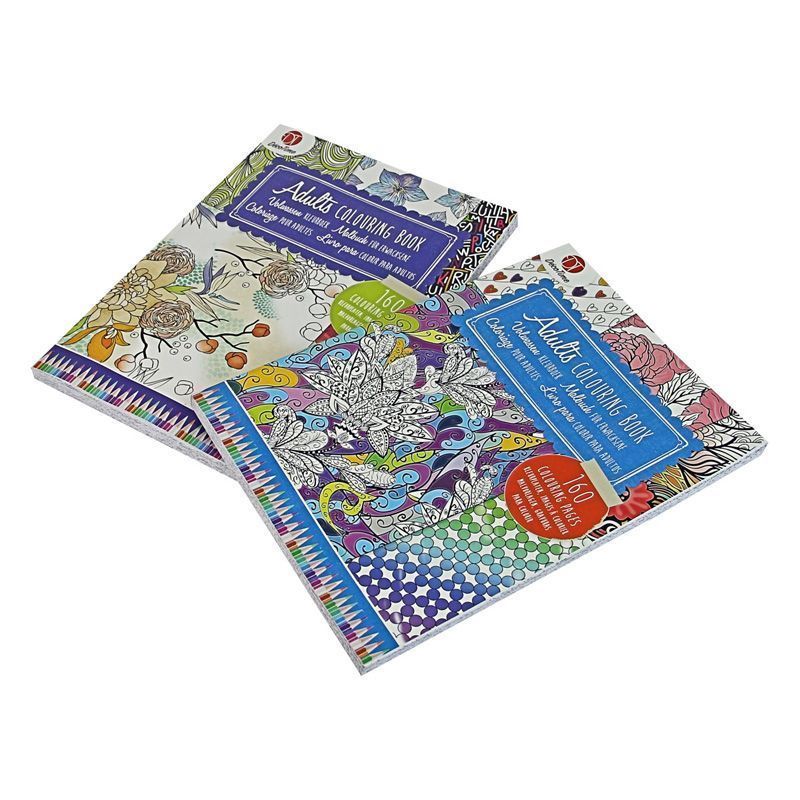 Decomtime Colouring Book For Adults - Blue
