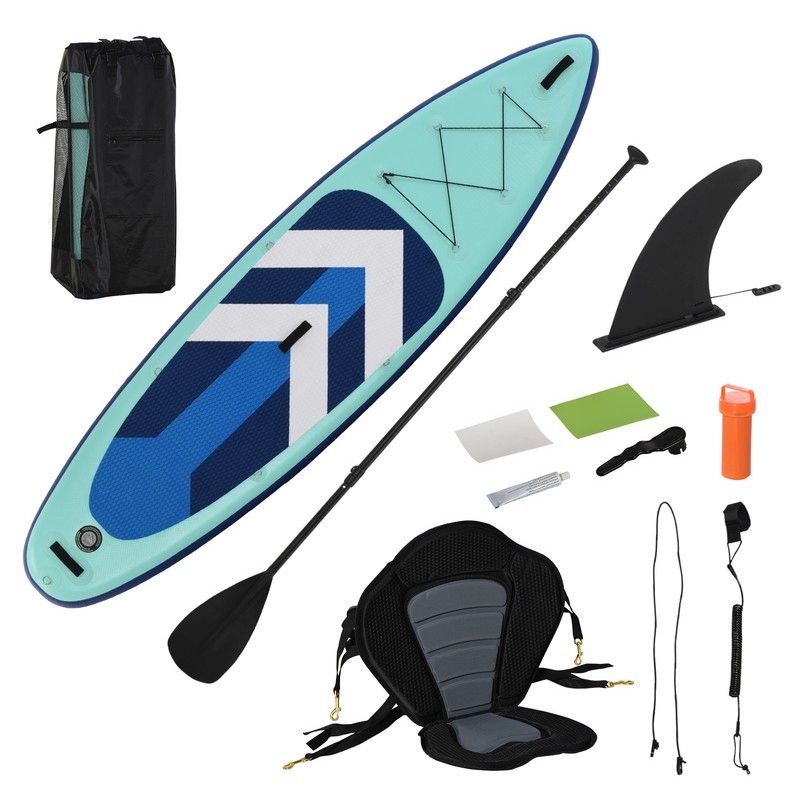 Homcom 10.5' X 32" X 6" Inflatable Stand Up Paddle Board