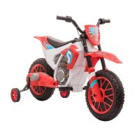 See more information about the Homcom 12V Kids Electric Motorcycle Ride-On With Training Wheels For Ages 3-6 Years - Red