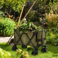 See more information about the Outsunny Folding Garden Trolley on Wheels