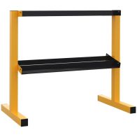 See more information about the 2 Tier 270kg Capactity Weight Rack Steel Yellow & Black by Sportnow