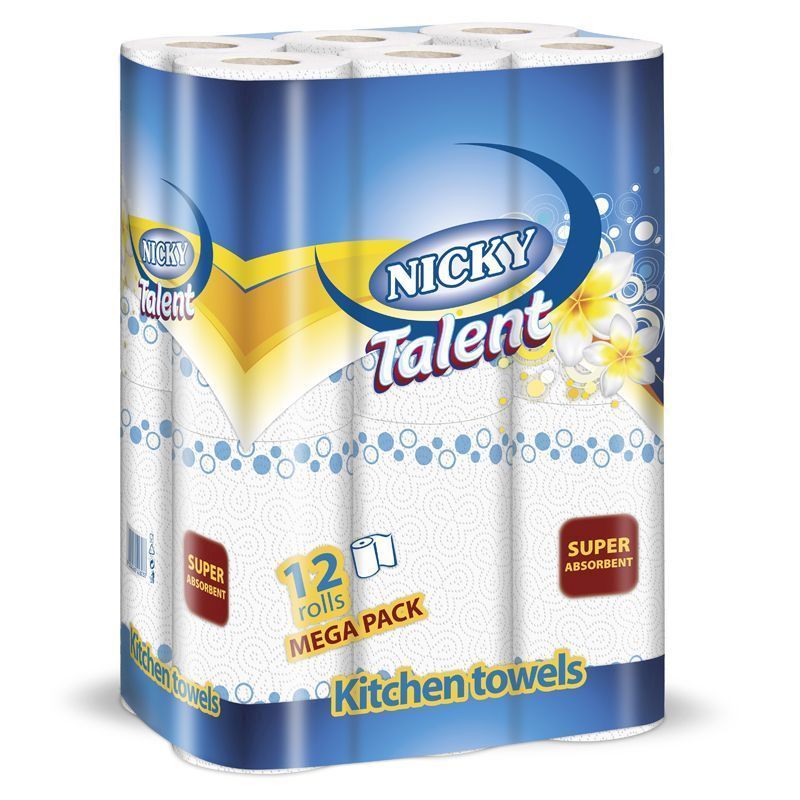 Nicky Talent Paper Towels (12 Pack)