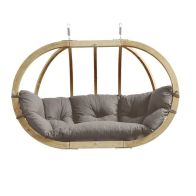 See more information about the Globo Royal Taupe Double Hanging Globe - Brown