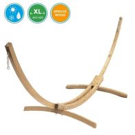 See more information about the Troja Hammock Cresent Stand - Natural