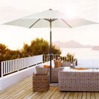 See more information about the Outsunny 2.7M Garden Parasol Umbrella with Tilt and Crank
