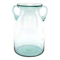 See more information about the Vase Glass with Bubble Pattern - 28cm