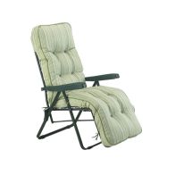 See more information about the Cotswold Garden Folding Sun Lounger by Glendale with Sage Cushions