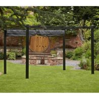 See more information about the Seville Garden Gazebo by Glendale with a 3 x 3M Grey Canopy