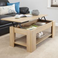 See more information about the Harper Extending Coffee Table Natural 1 Shelf 105cm