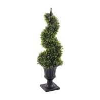 See more information about the Boxwood Spiral Topiary Artificial Plant Green - 90cm