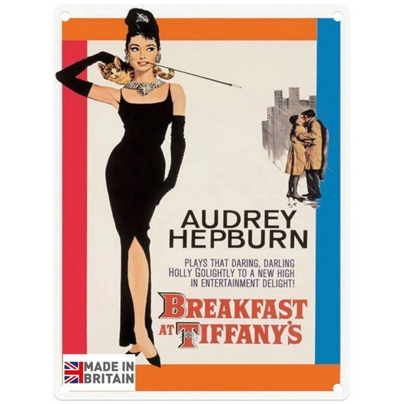 Breakfast At Tiffany's Sign Metal Wall Mounted - 45cm
