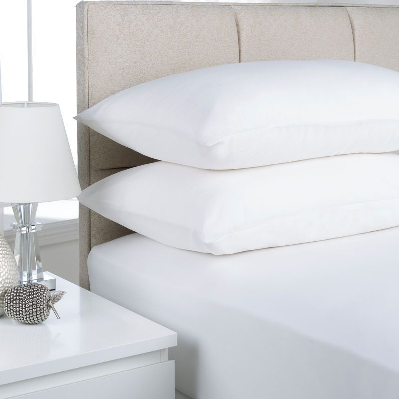 Fusion King Fitted Bedsheet White