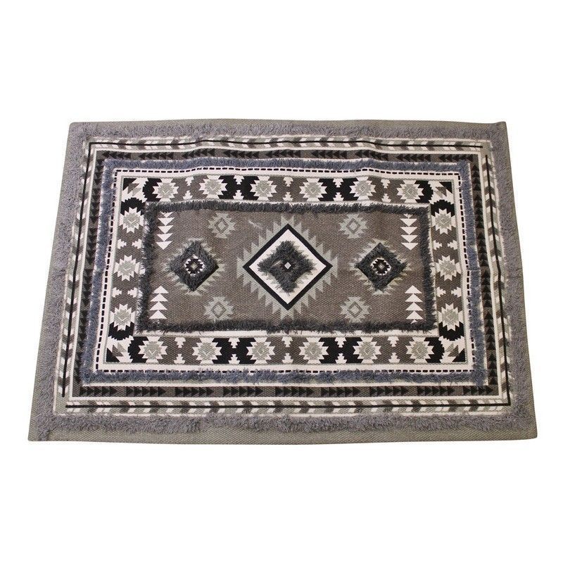 Rug Cotton with Aztec Pattern - 90cm