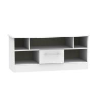 See more information about the Colby TV Unit Grey 5 Shelves 1 Drawer