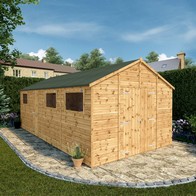 See more information about the Mercia Premier 9' 8" x 19' 6" Apex Workshop - Premium Pressure Treated Shiplap