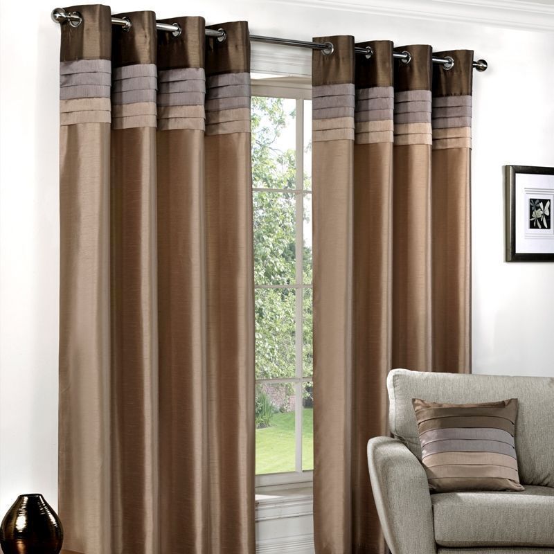 Fusion Seattle Curtains (45" Width x 54" Drop) - Natural