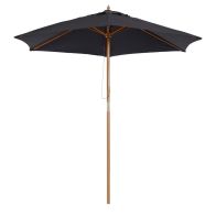See more information about the Outsunny 2.5 m Wooden Umbrella Parasol-Black